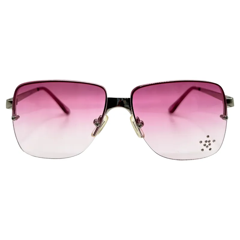 TRIXIE Rimless Y2K Sunglasses sold by Giant Vintage