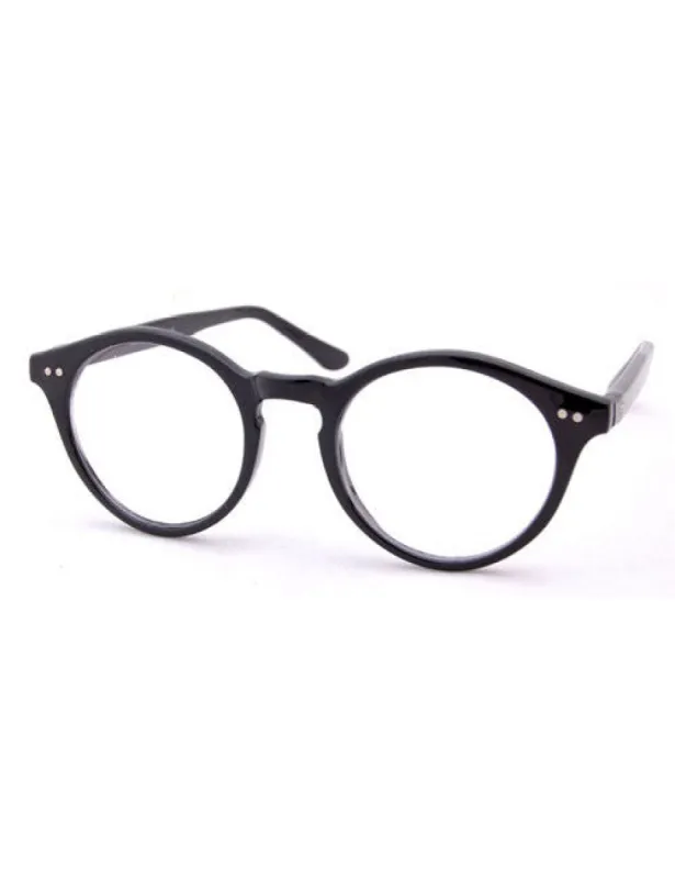 RACES Black Clear Glasses sold by Giant Vintage