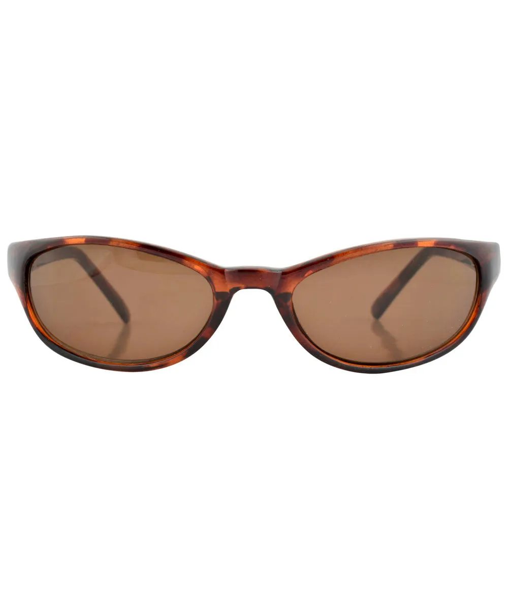 WRAPPED Tortoise/Brown Indie Sunglasses sold by Giant Vintage product image thumbnail 3