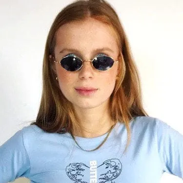 VITTLES Gold Micro Indie Sunglasses sold by Giant Vintage product image thumbnail 2