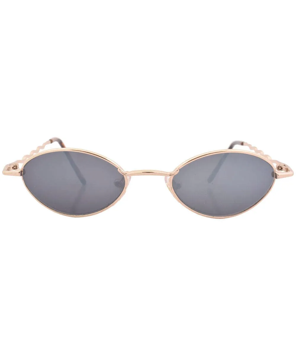 VITTLES Gold Micro Indie Sunglasses sold by Giant Vintage product image thumbnail 3