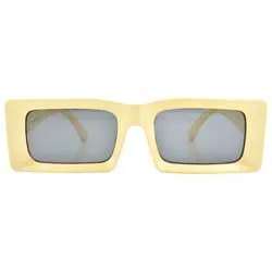 DEUCE Yellow Mod Square Sunglasses sold by Giant Vintage