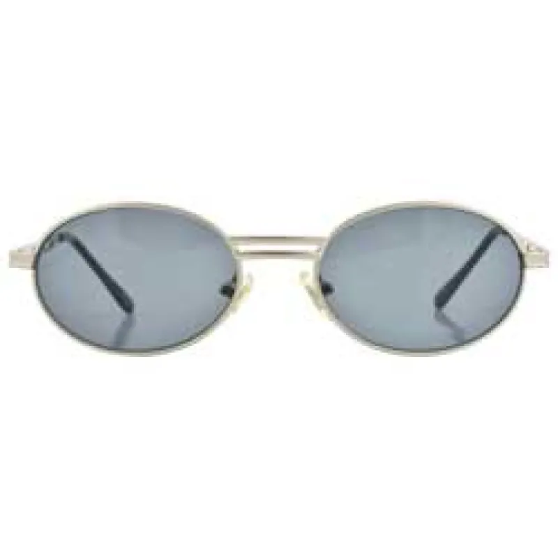 CHAMBERED Alloy Oval Sunglasses sold by Giant Vintage