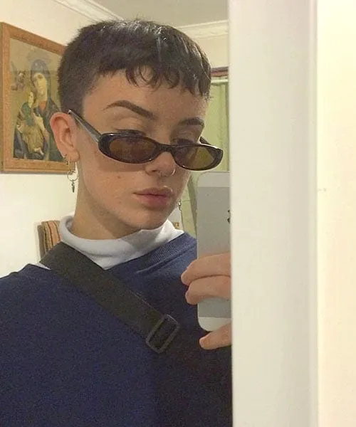 SHAMBALA Black/Brown Oval Sunglasses sold by Giant Vintage product image thumbnail 3