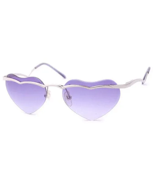 ADORE Purple Rimless Sunglasses sold by Giant Vintage product image thumbnail 2
