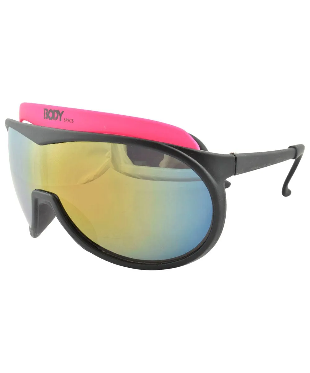 BODY SPECS Pink Shield Sunglasses sold by Giant Vintage product image thumbnail 2