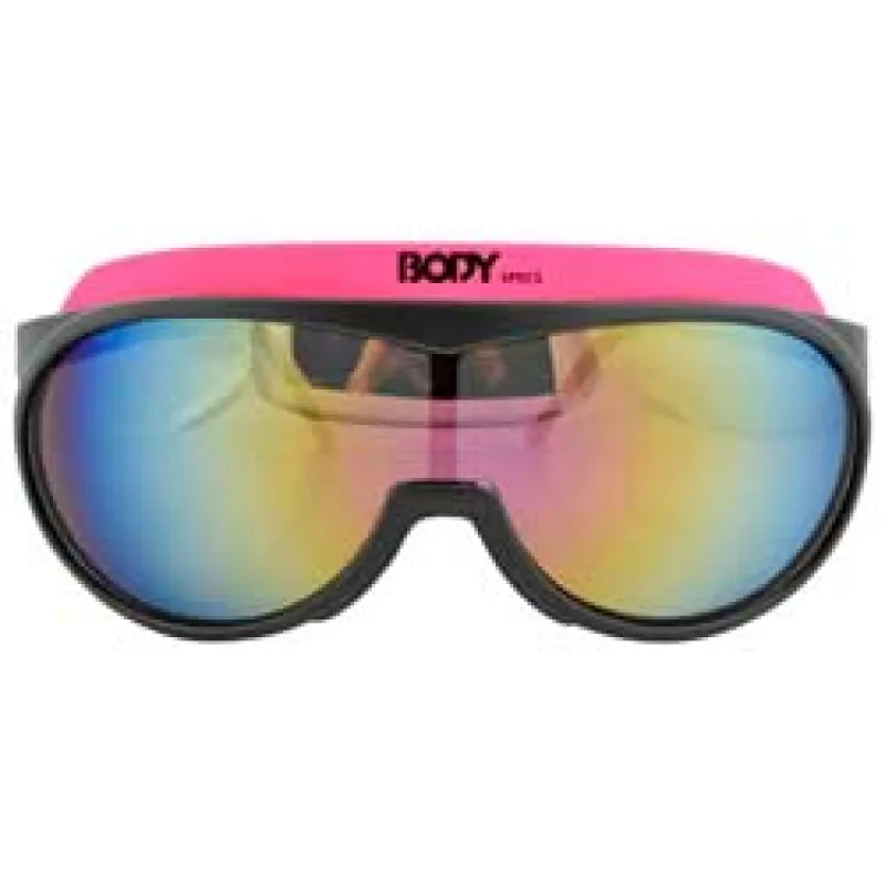 BODY SPECS Pink Shield Sunglasses sold by Giant Vintage