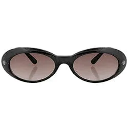 BITTERS Black Oval Sunglasses sold by Giant Vintage