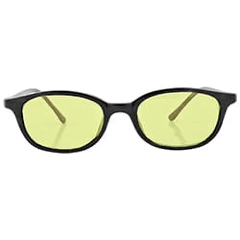 MAZZY Black/Yellow Classic Colored Y2K Sunglasses sold by Giant Vintage