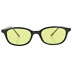 MAZZY Black/Yellow Classic Colored Y2K Sunglasses sold by Giant Vintage