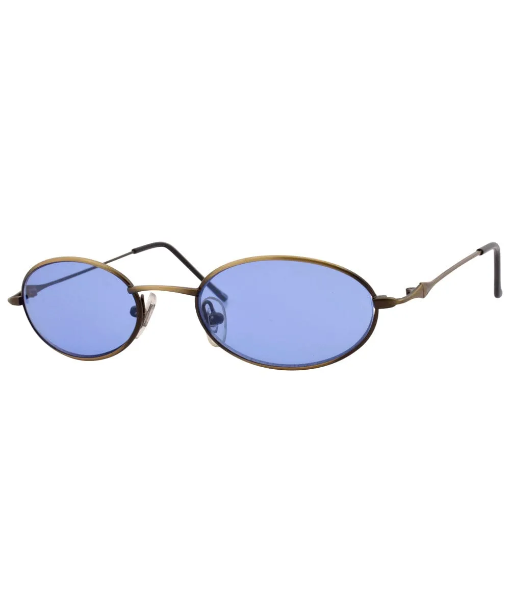 LEXICON Blue Oval Sunglasses sold by Giant Vintage product image thumbnail 2