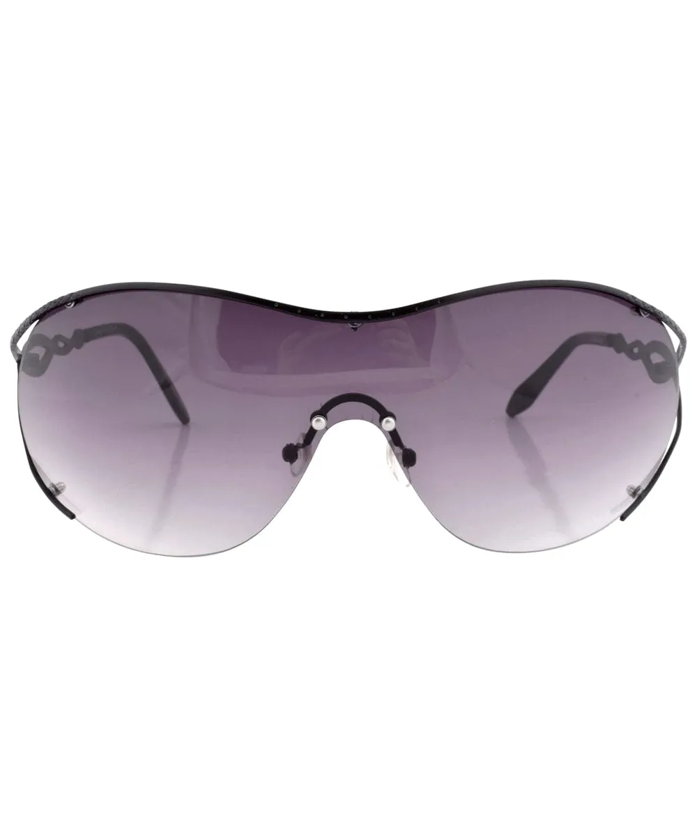 FLAVOR Smoke Oversized Sunglasses sold by Giant Vintage product image thumbnail 3