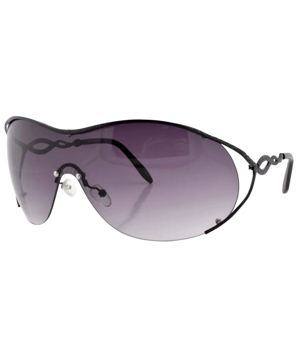 FLAVOR Smoke Oversized Sunglasses sold by Giant Vintage product image thumbnail 2