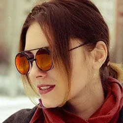 FLIP-SEA Black/Fire Flip-Up Sunglasses sold by Giant Vintage