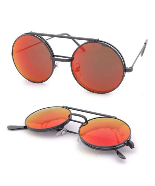 FLIP-SEA Black/Fire Flip-Up Sunglasses sold by Giant Vintage product image thumbnail 3