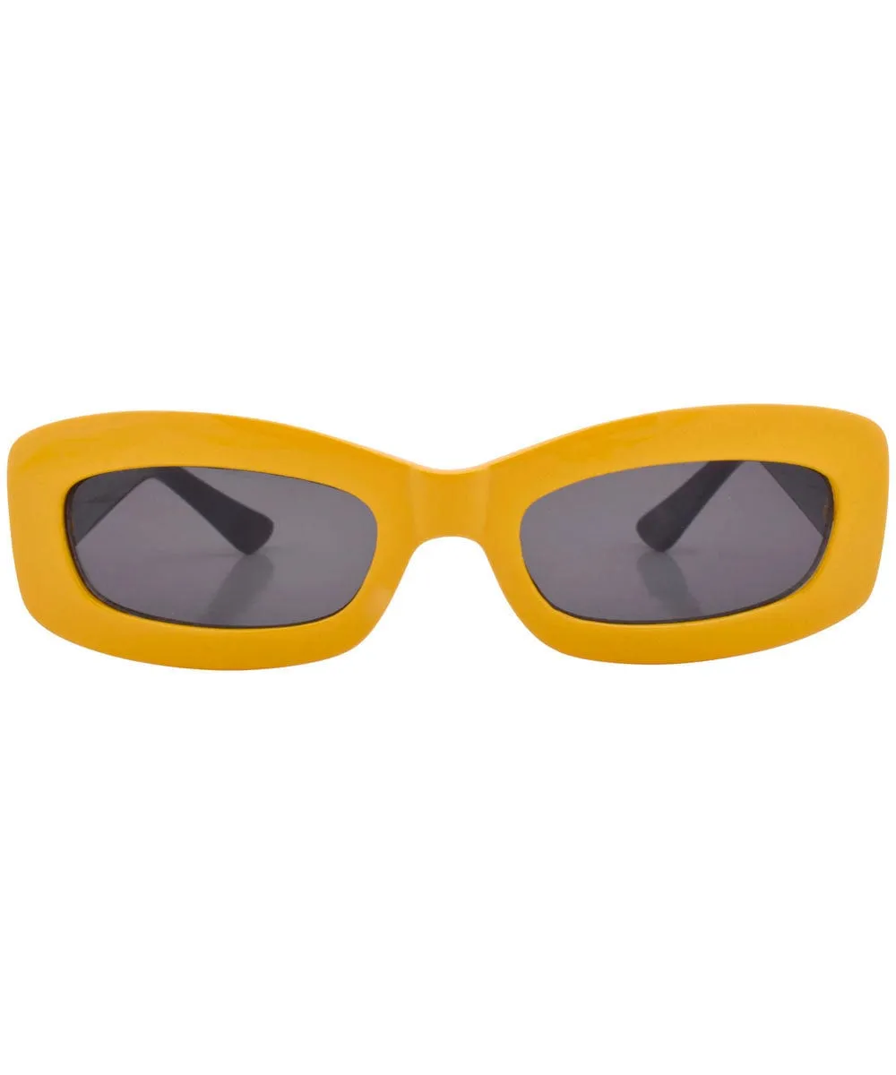 STONES Yellow/Black Square Sunglasses sold by Giant Vintage product image thumbnail 3
