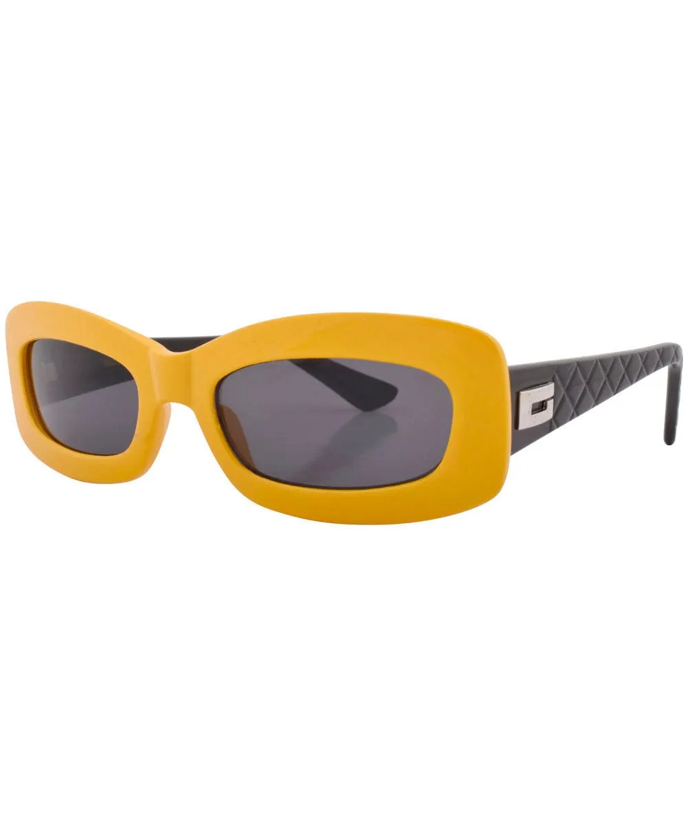 STONES Yellow/Black Square Sunglasses sold by Giant Vintage product image thumbnail 2