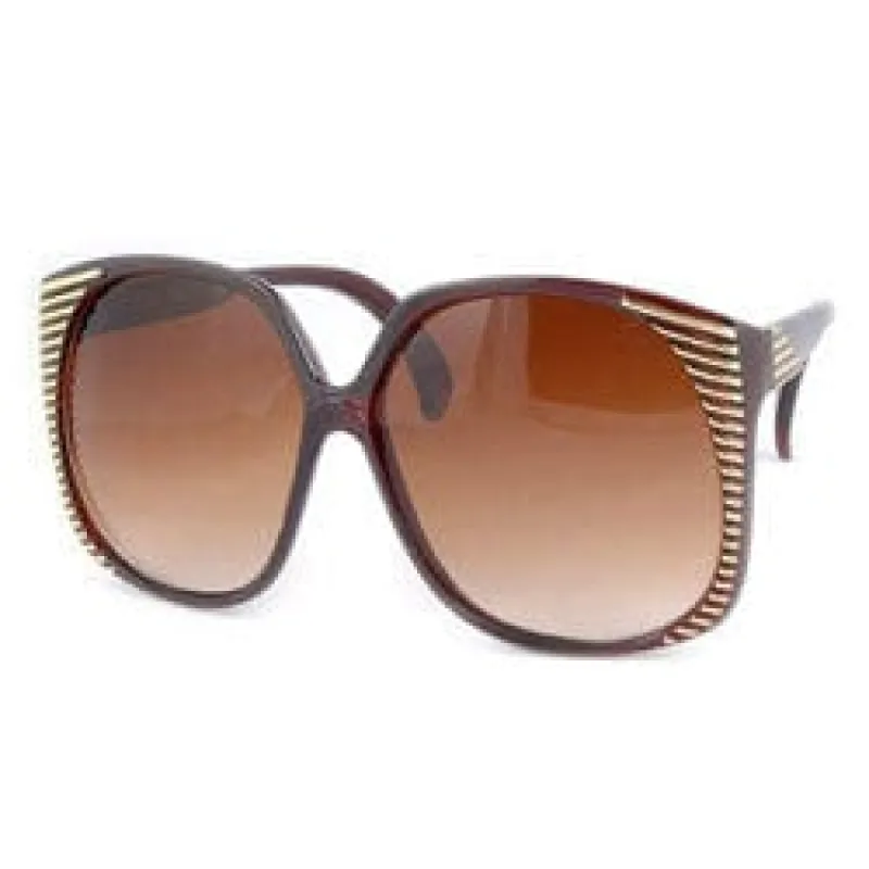 SANTA ANA Tortoise 70s Oversized Sunglasses sold by Giant Vintage