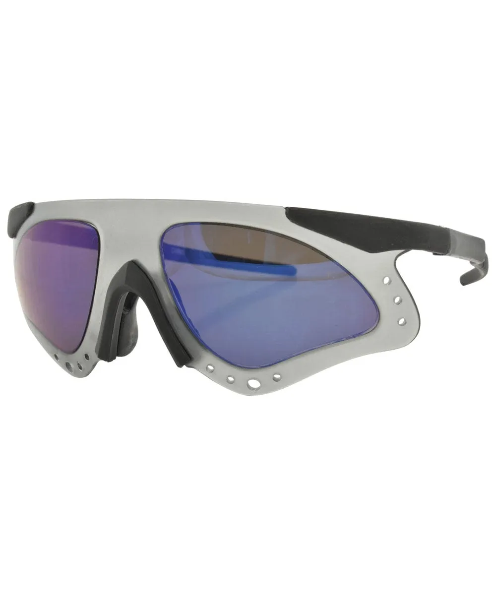 SKELLIE Smoke/Blue Sports Sunglasses sold by Giant Vintage product image thumbnail 3
