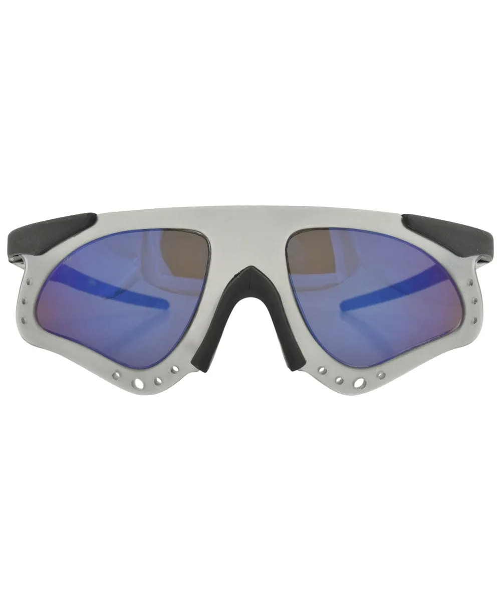 SKELLIE Smoke/Blue Sports Sunglasses sold by Giant Vintage product image thumbnail 2