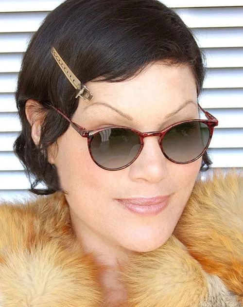 REILLE Red Cat-Eye Sunglasses sold by Giant Vintage product image thumbnail 3