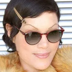 REILLE Red Cat-Eye Sunglasses sold by Giant Vintage
