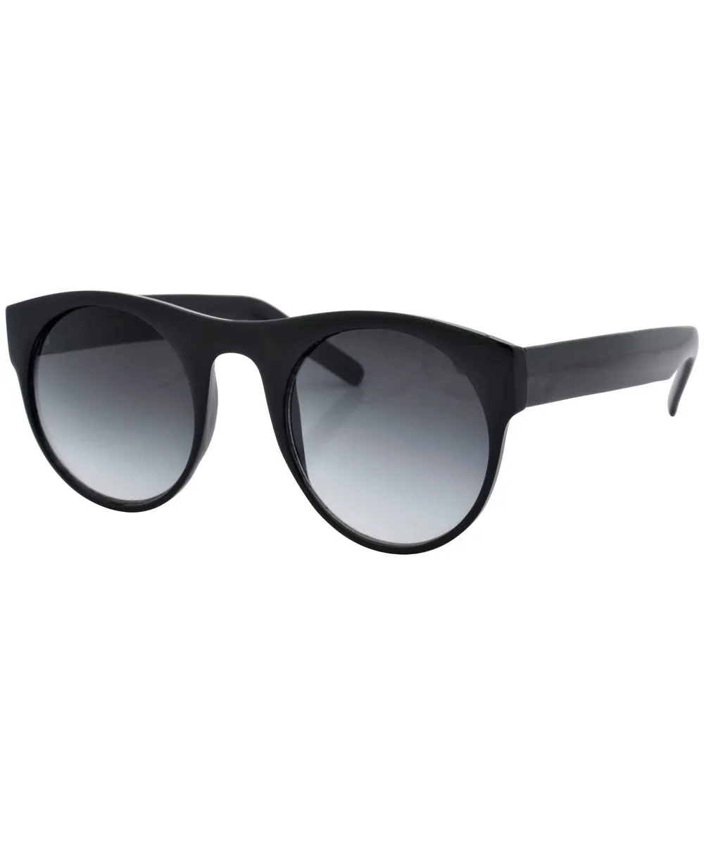 TINGLE Black Round Sunglasses sold by Giant Vintage product image thumbnail 2