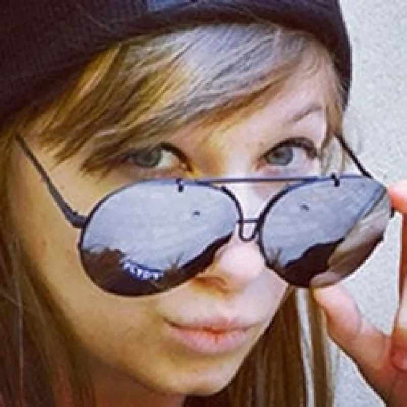 MILEAGE Black/Mirrored Aviator Sunglasses sold by Giant Vintage