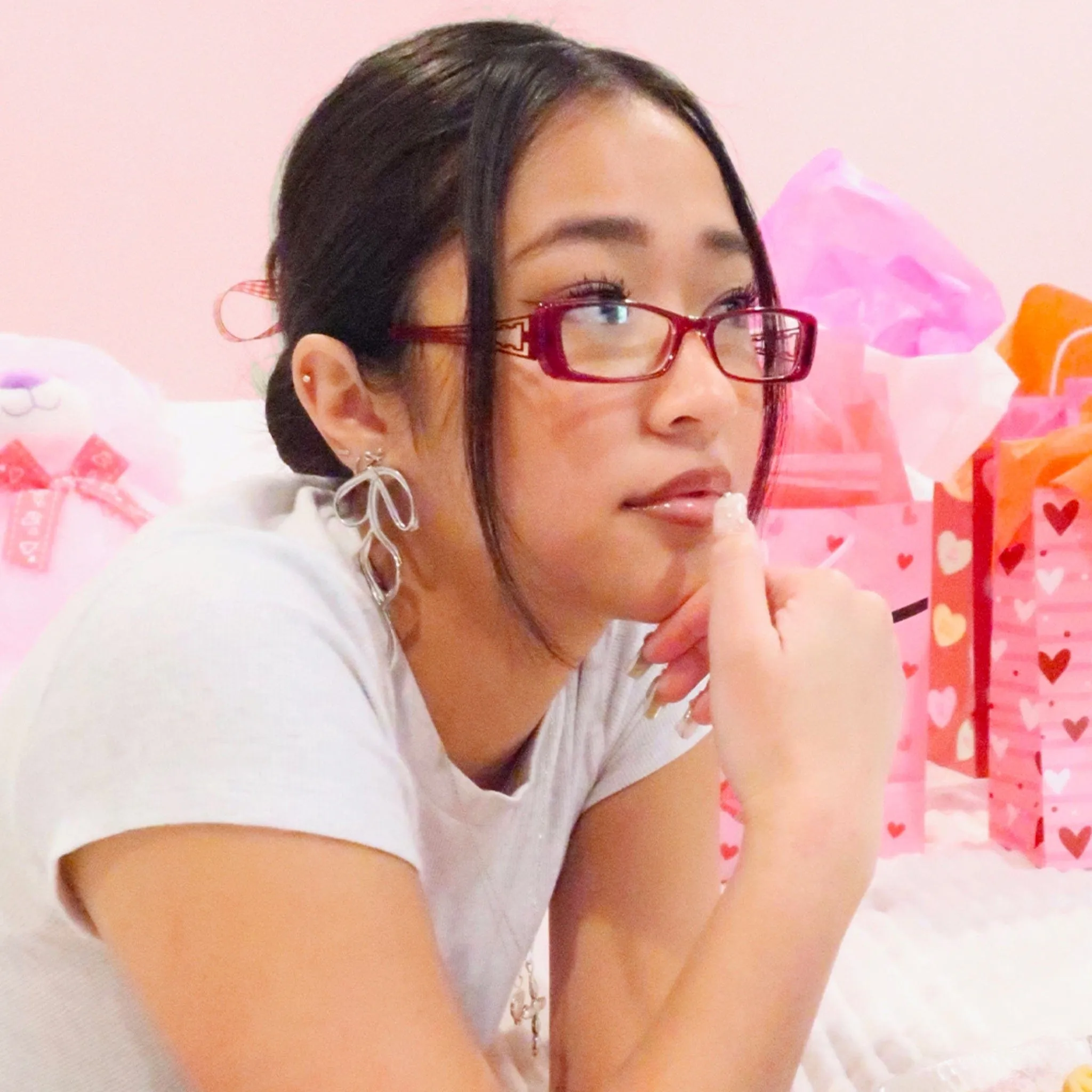 X-RATED Clear Office Siren Glasses sold by Giant Vintage product image thumbnail 2