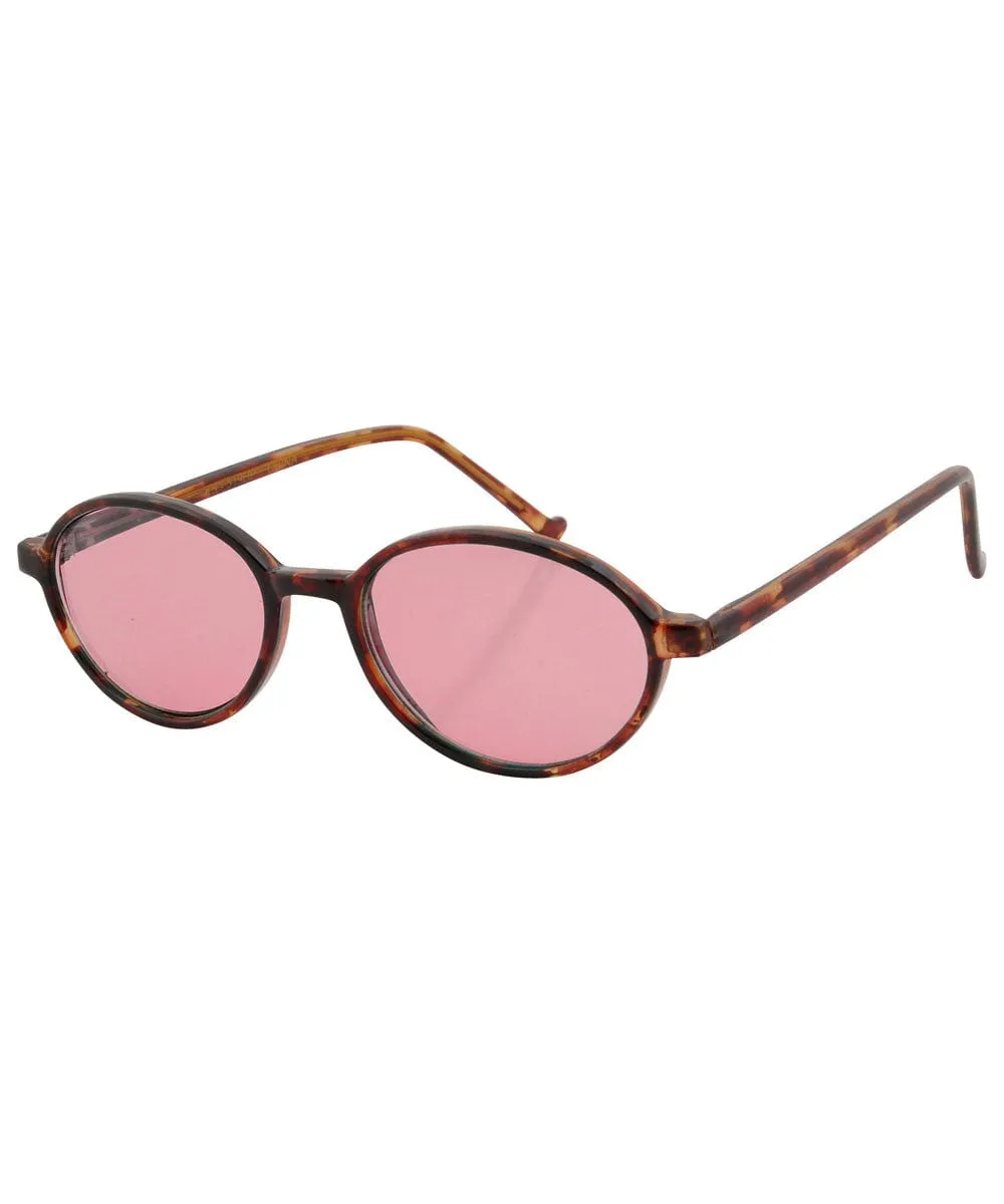 CARTER Demi/Pink Oval Sunglasses sold by Giant Vintage product image thumbnail 2