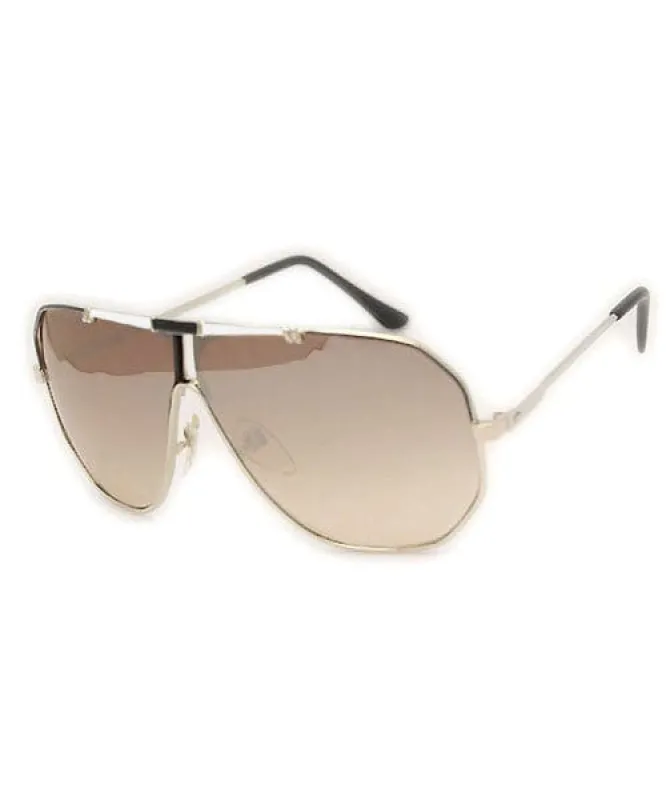 REX White/Black Aviator Sunglasses sold by Giant Vintage