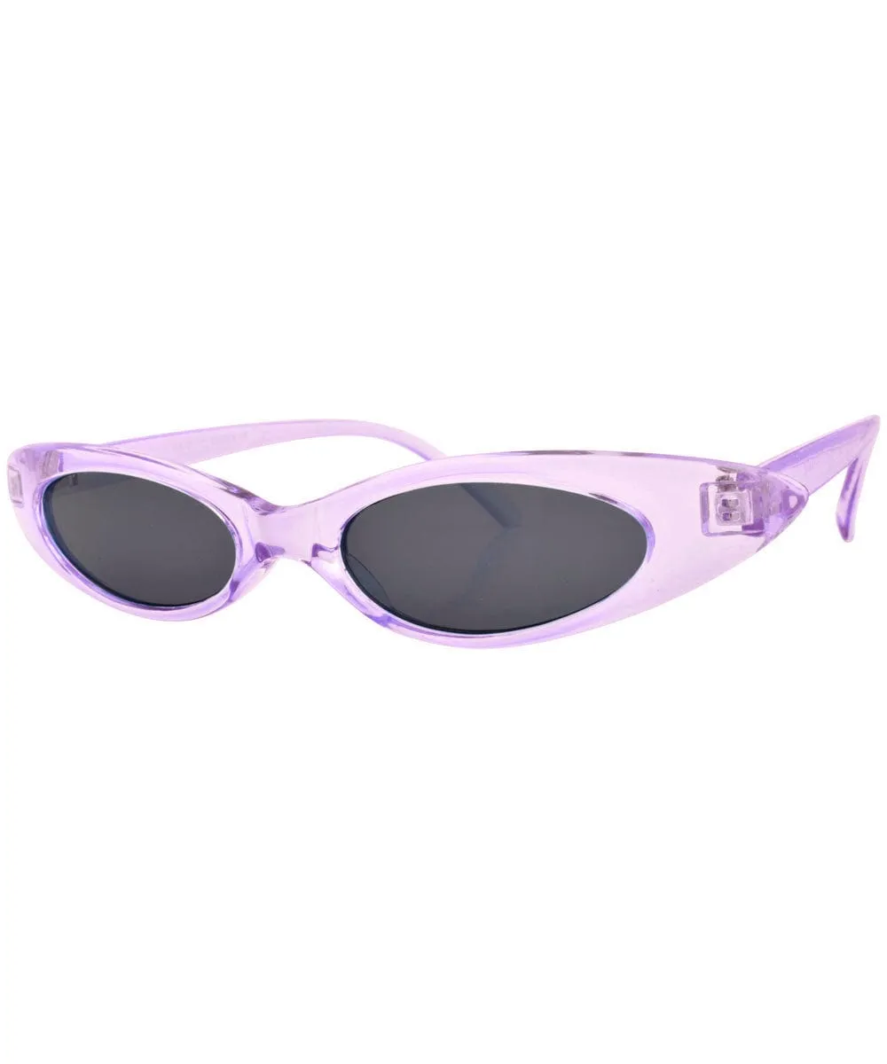 CAROLINA Crystal Purple Slim Cat-Eye Sunglasses sold by Giant Vintage product image thumbnail 2