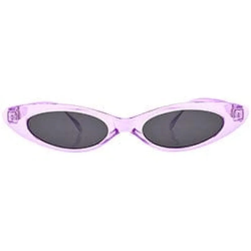 CAROLINA Crystal Purple Slim Cat-Eye Sunglasses sold by Giant Vintage