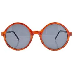 STORIES Amber/Smoke Round Sunglasses sold by Giant Vintage