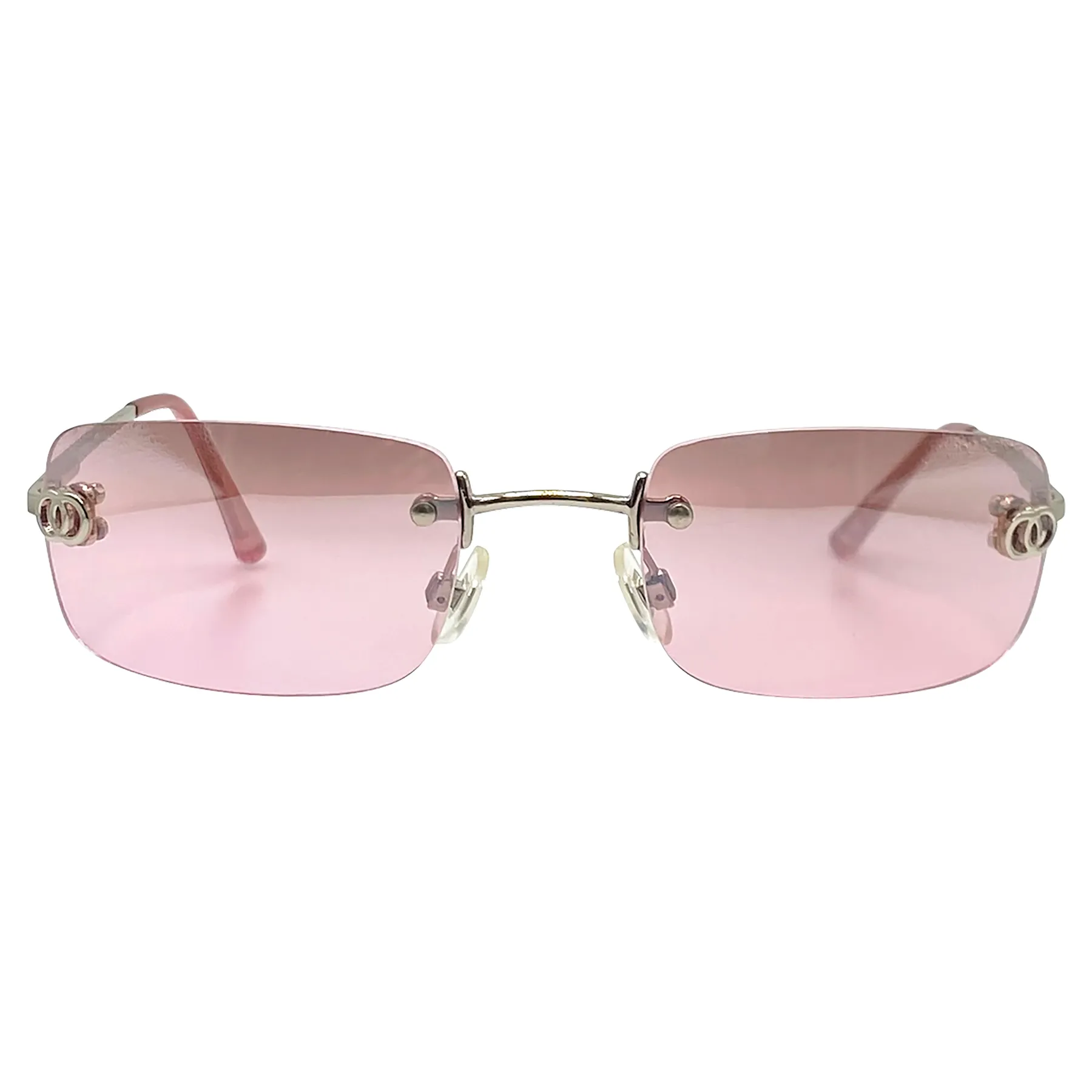AMETHYST Rimless Y2K Sunglasses sold by Giant Vintage