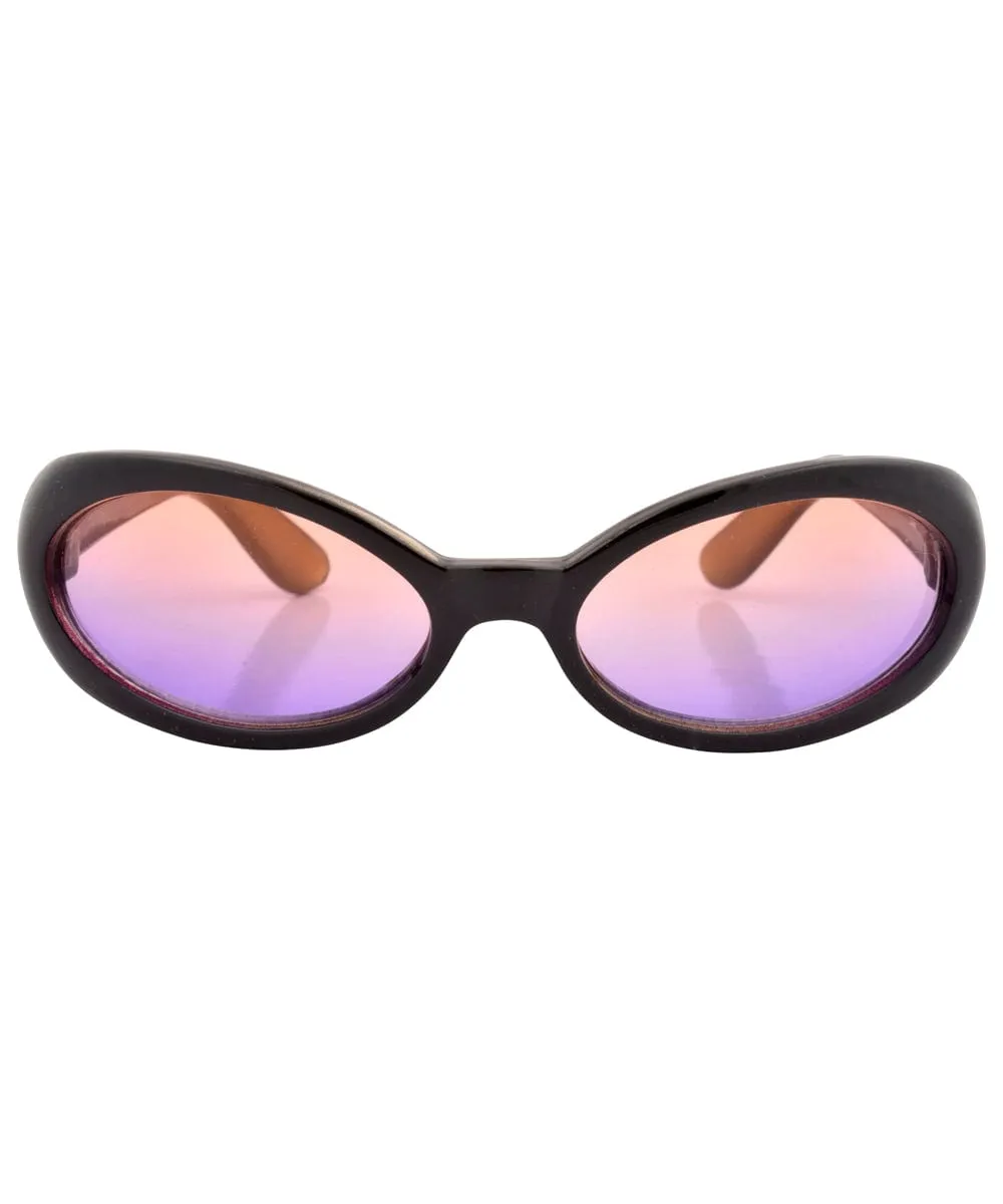 DEALEEO Pink/Purple Oval Sunglasses sold by Giant Vintage product image thumbnail 2