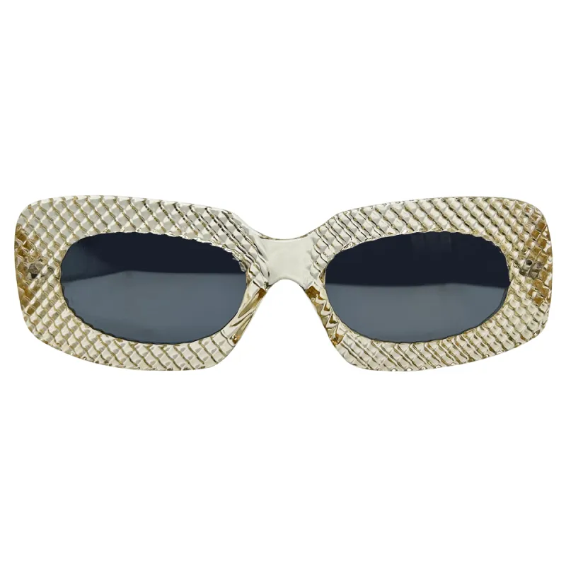 HONEYCOMB Crystal Square 90s Sunglasses sold by Giant Vintage