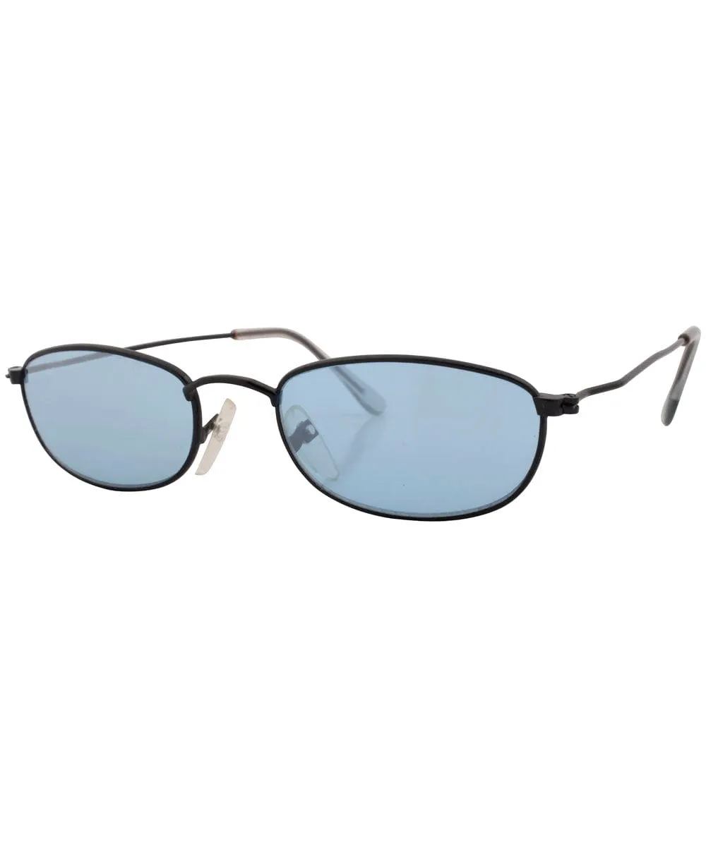STRANGER Black / Blue Square Sunglasses sold by Giant Vintage product image thumbnail 2