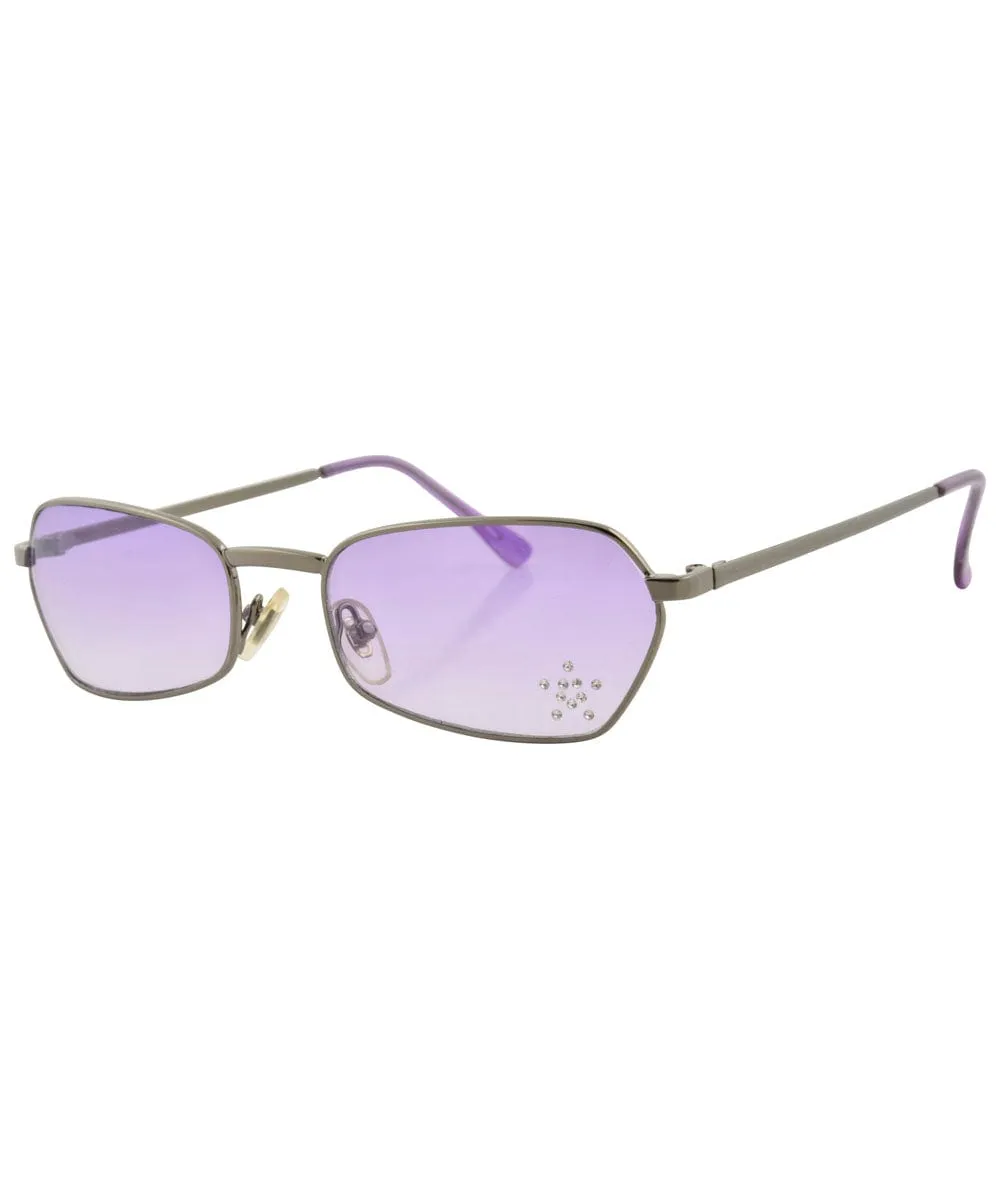 T.Y.V.M. Purple/Star Rimless Sunglasses sold by Giant Vintage product image thumbnail 2