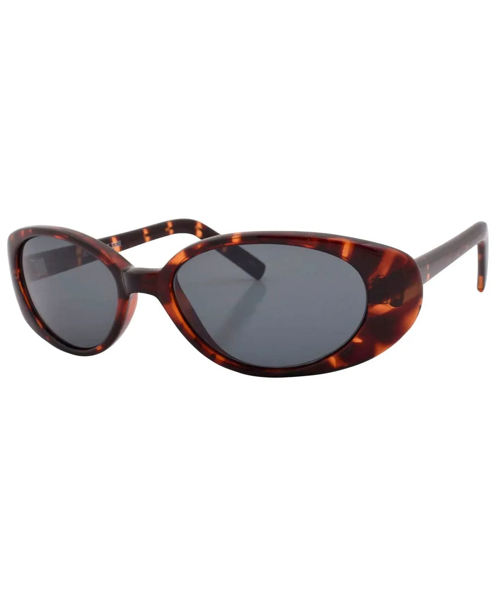 SERIOUS Tortoise Oval Cat-Eye Sunglasses sold by Giant Vintage product image thumbnail 2