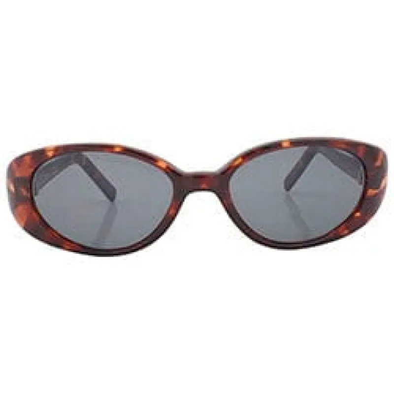 SERIOUS Tortoise Oval Cat-Eye Sunglasses sold by Giant Vintage