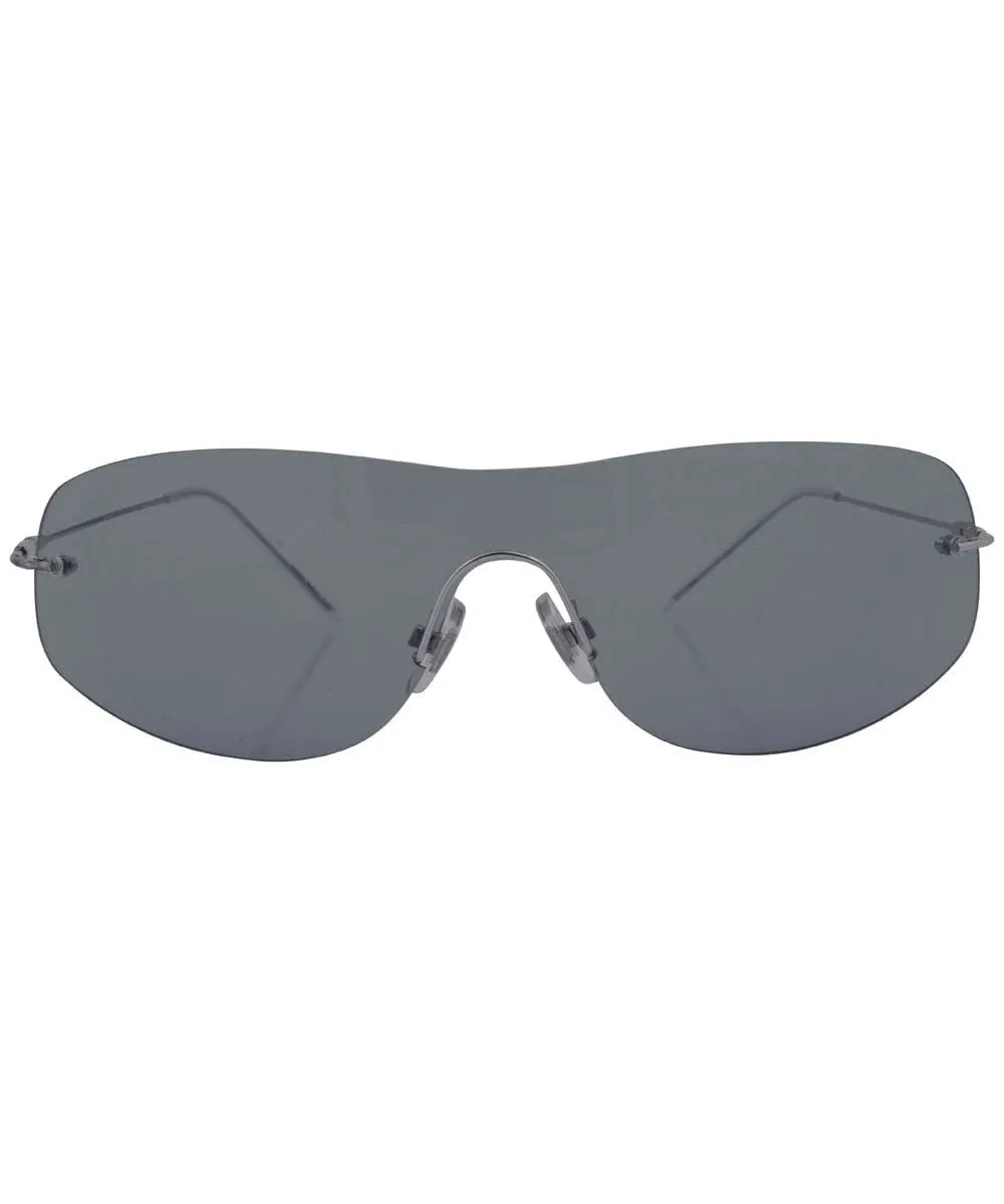 STARS Smoke Rimless Sunglasses sold by Giant Vintage product image thumbnail 3