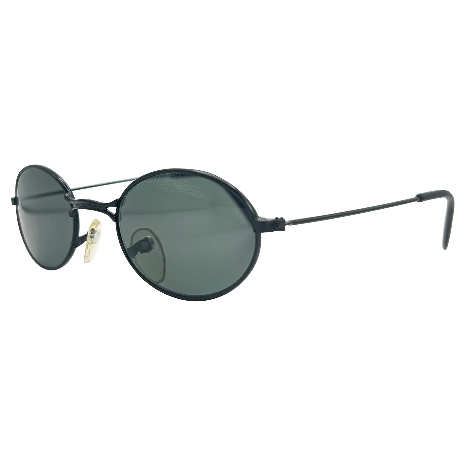 WEENIE Black Oval Sunglasses sold by Giant Vintage product image thumbnail 2