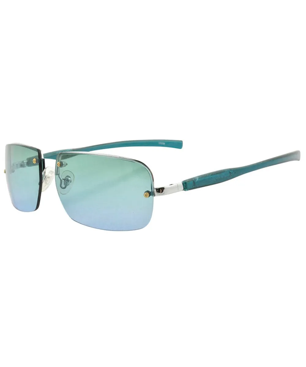 YUMCH Aqua Aviator Sunglasses sold by Giant Vintage product image thumbnail 2