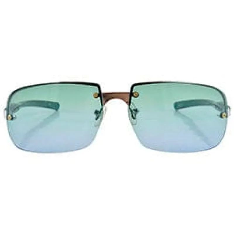 YUMCH Aqua Aviator Sunglasses sold by Giant Vintage