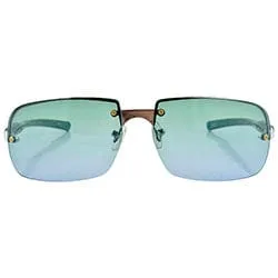 YUMCH Aqua Aviator Sunglasses sold by Giant Vintage
