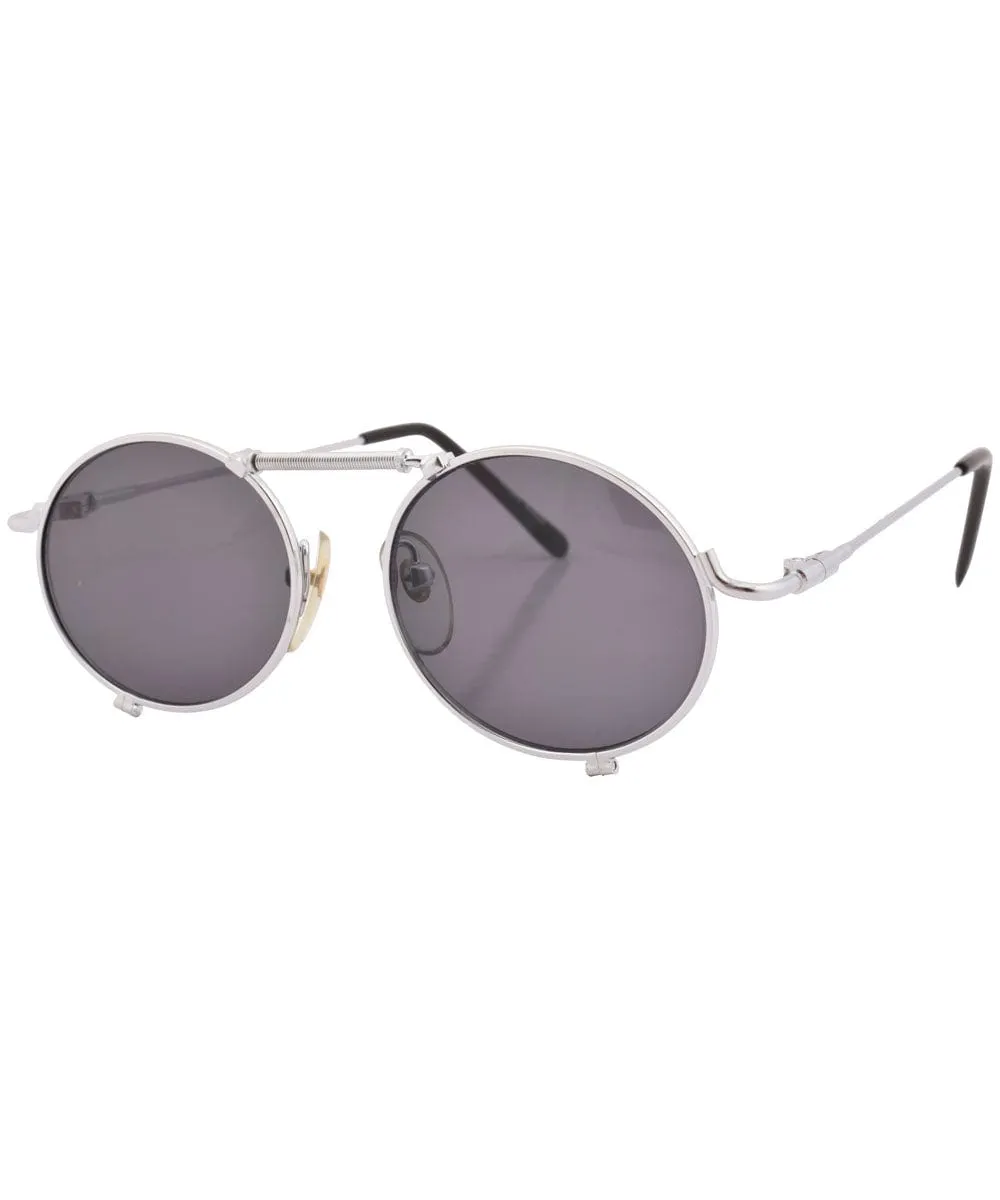 HUM Silver Round Sunglasses sold by Giant Vintage product image thumbnail 2