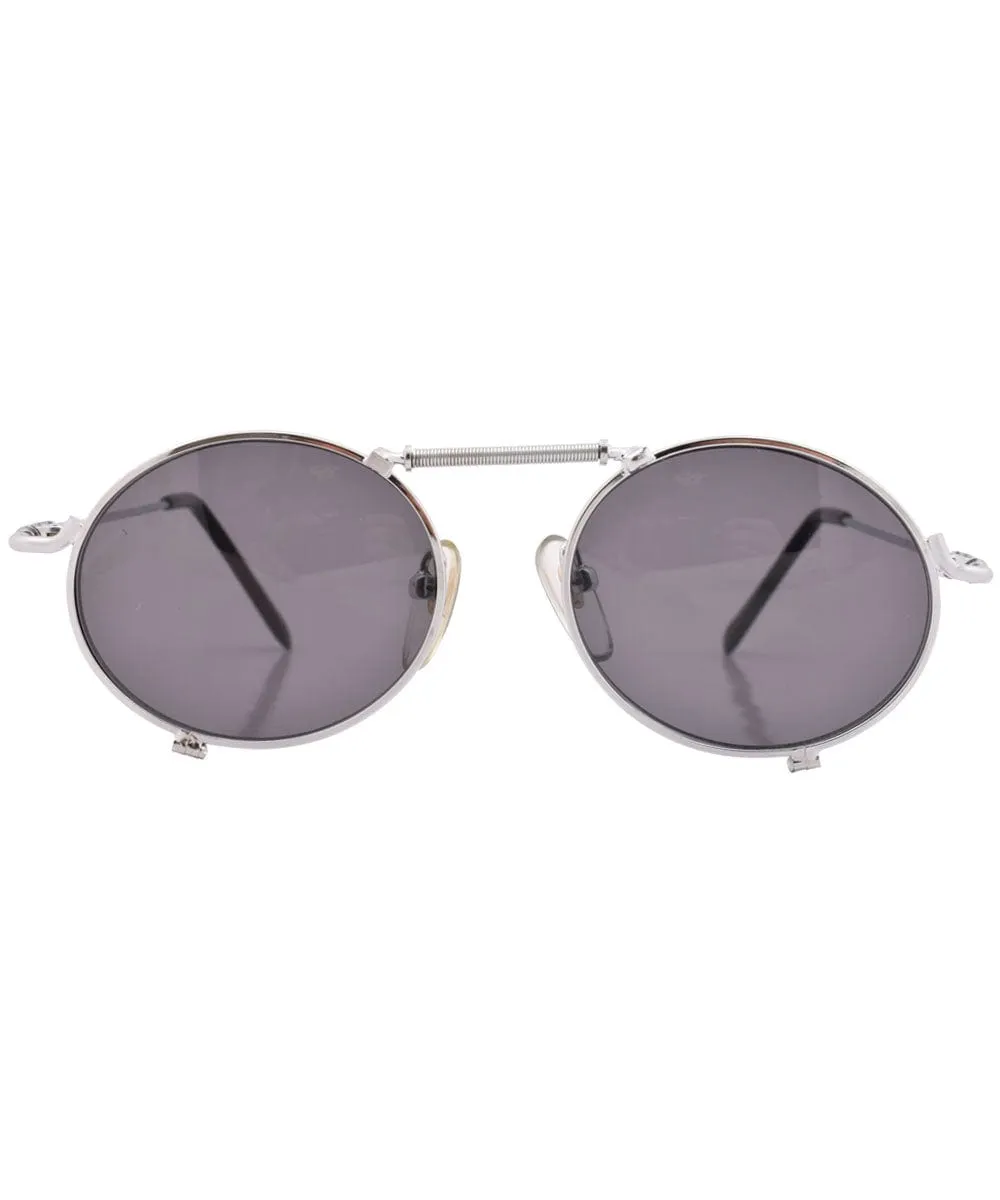 HUM Silver Round Sunglasses sold by Giant Vintage