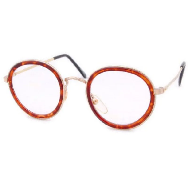 ROO Tortoise Clear Glasses sold by Giant Vintage