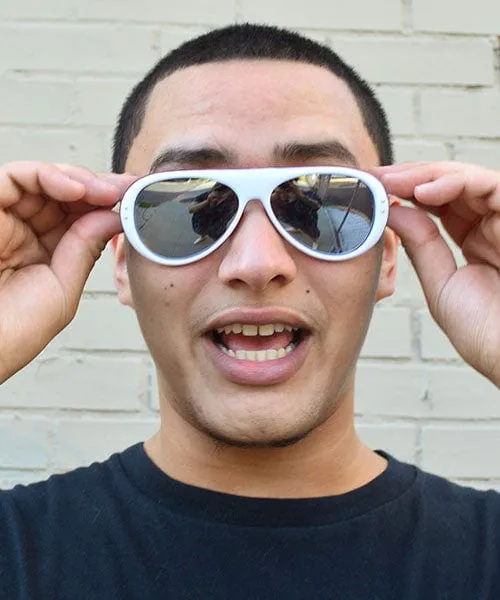 RUBICON White Ski Sunglasses sold by Giant Vintage product image thumbnail 3